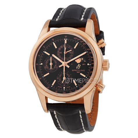 breitling transocean 1461 rose gold|breitling unitime transocean pilot watch.